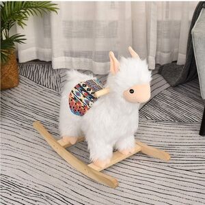 Qaba Kids Ride-On Rocking Horse Toy Llama Style Rocker